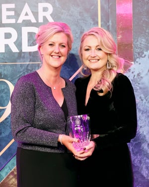 CEO of the Year Nagel Lorraine Butler presented by Pamela Quinn at the Image Business Woman of the Year Awards 2019 (1)